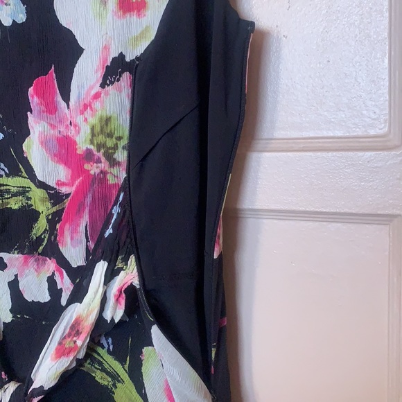 TALBOTS SUMMER DRESS SILK FLORAL MAXI SZ 14 LINED - Picture 9 of 9